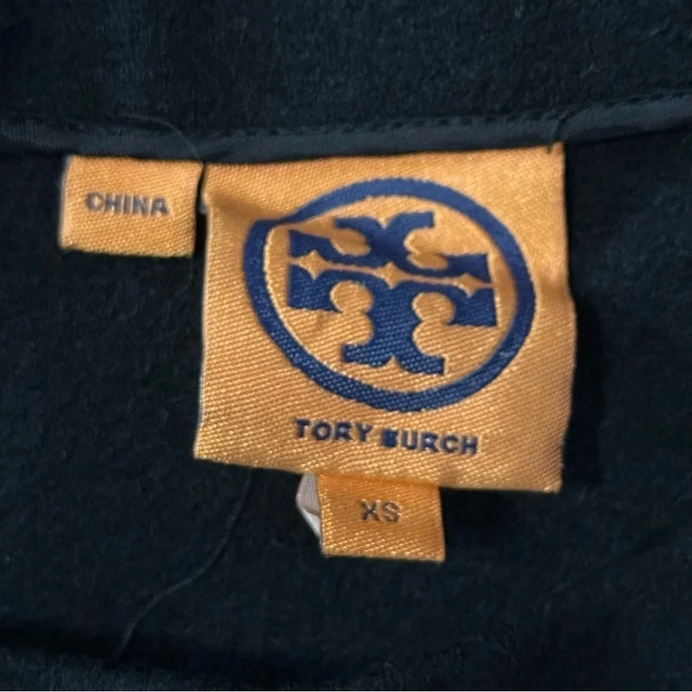 Tory Burch Women’s Size XS Black Wool Sleeveless Tank Mini Shift Dress